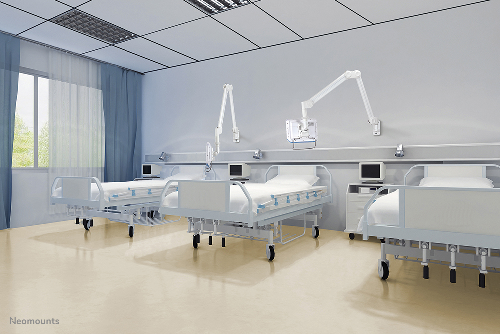 Neomounts FPMA-HAW200 Support mural pour écran médical 10-27" - h0-149 cm - ressort à gaz